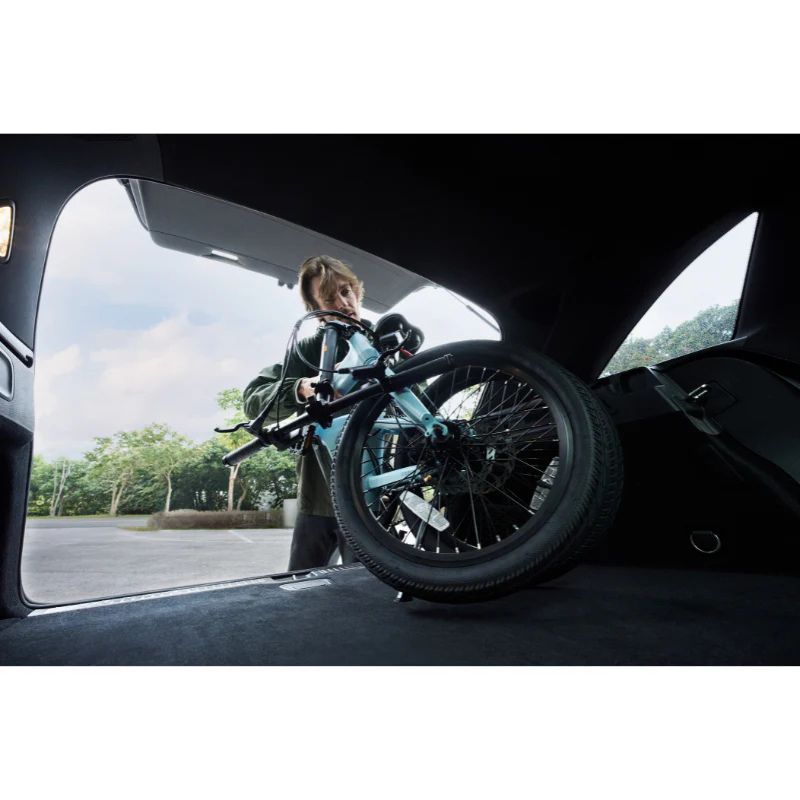 ADO Air 20S - Folding Electric Bike - Folded In Car