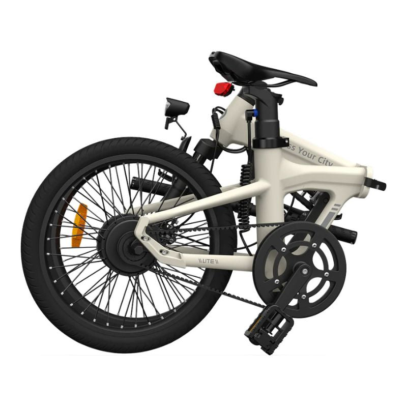ADO Air 20S - Folding Electric Bike - Ivory Folded