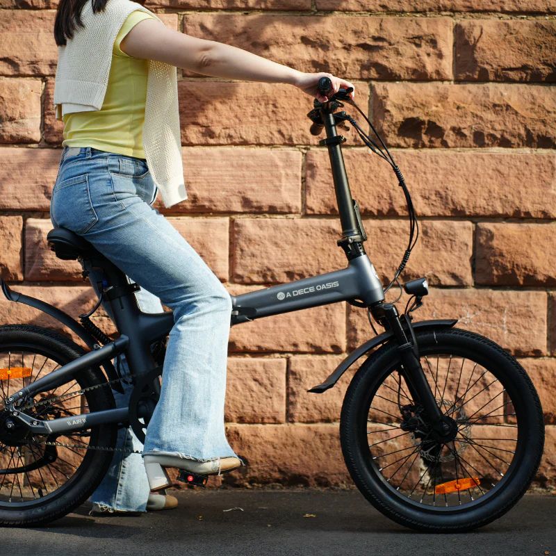 ADO Air 20S - Folding Electric Bike - Riding Outside