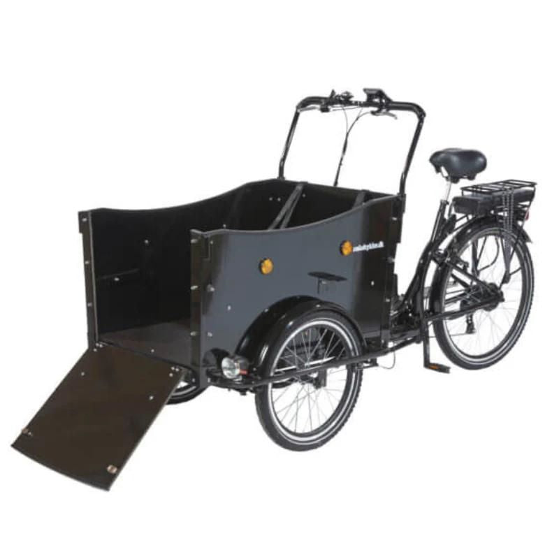 AMCargoBikes Curve - Cargo Electric Bike - Black frame