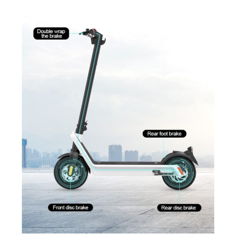 Cruzaa Commuta Pro Max E - Scooter - Carbon Black - 500W - E - Bikes Express