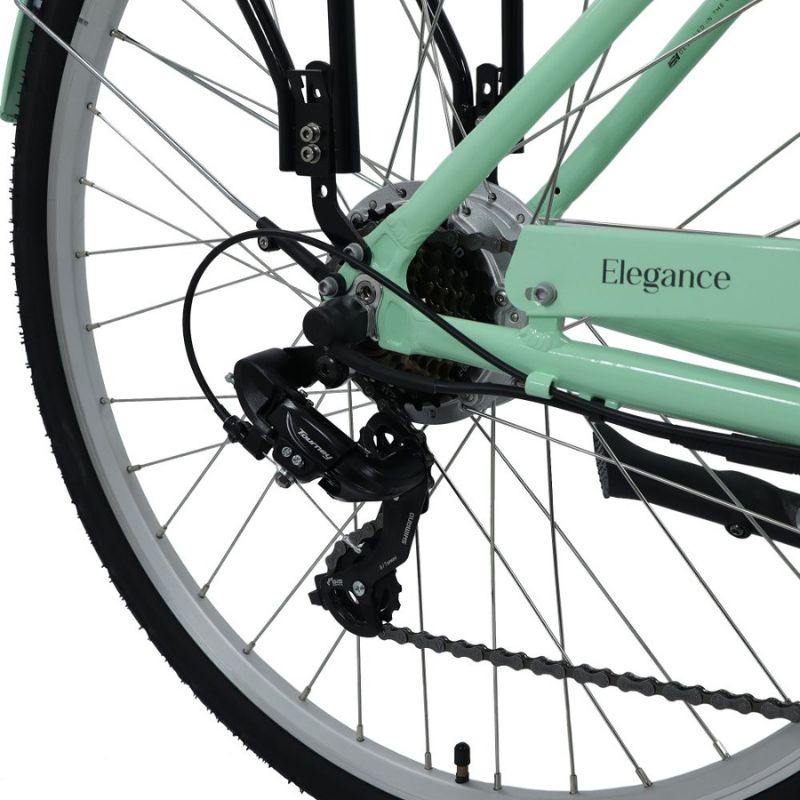 Dawes Elegance - Low Step Electric Hybrid Bike - Rear Wheel