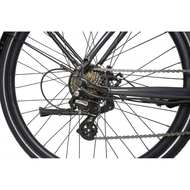 Dawes Scenic Crossbar - Electric Hybrid Bike - Rear Wheel