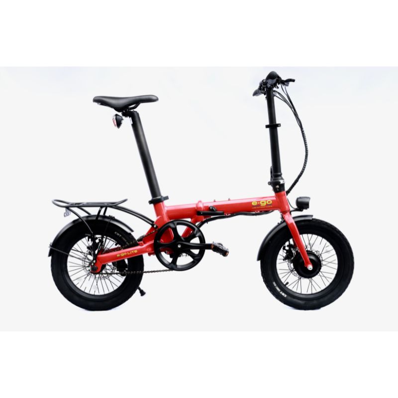 E-Go Lite - Folding Electric Bike - Red