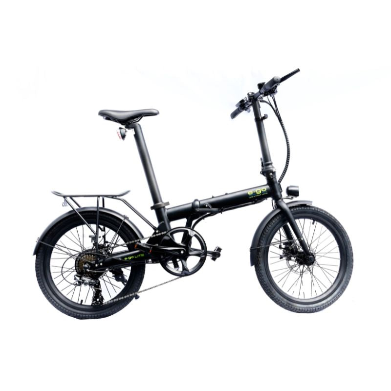 E-Go Lite+ - Folding Electric Bike - Black