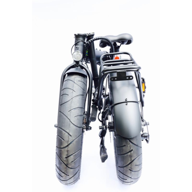 E-Go Max+ - Fat Tyre Folding Electric Bike - Folded
