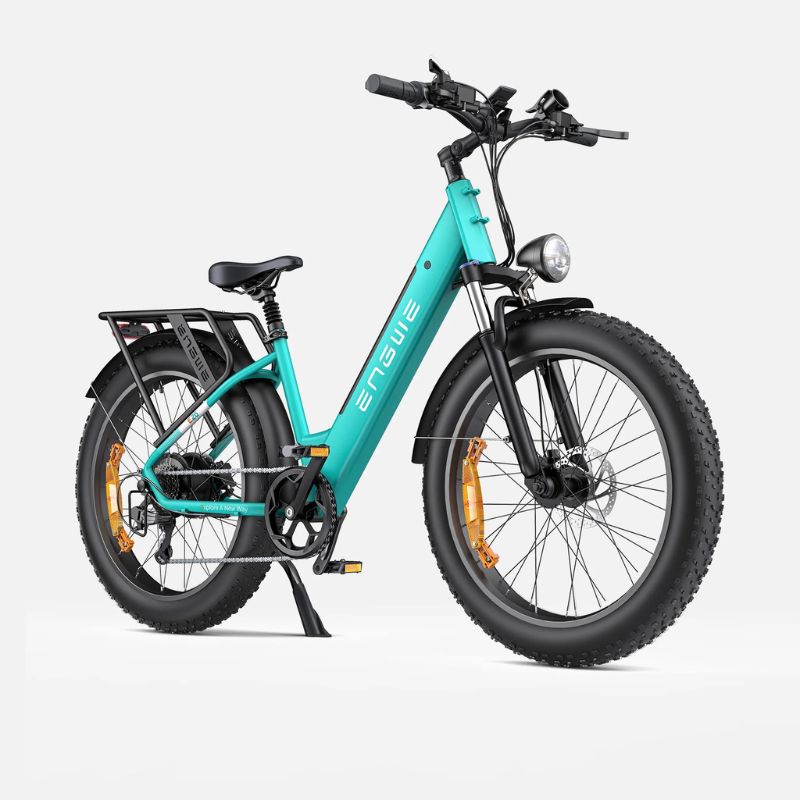 Engwe E26 - Fat Tyre Electric Bike - Step Through Blue