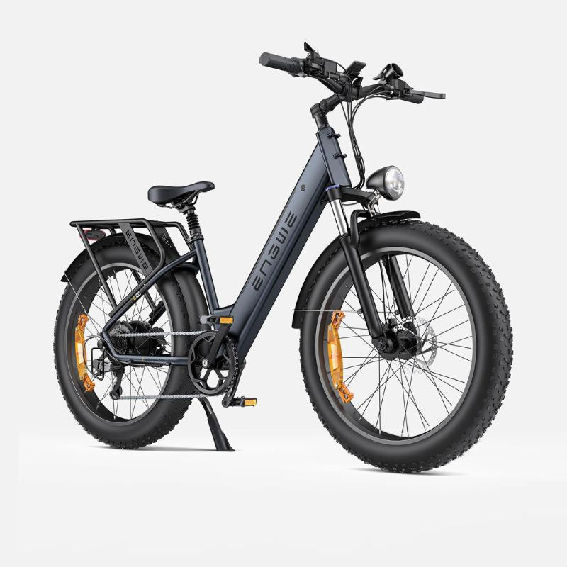 Engwe E26 - Fat Tyre Electric Bike - Step Through Grey