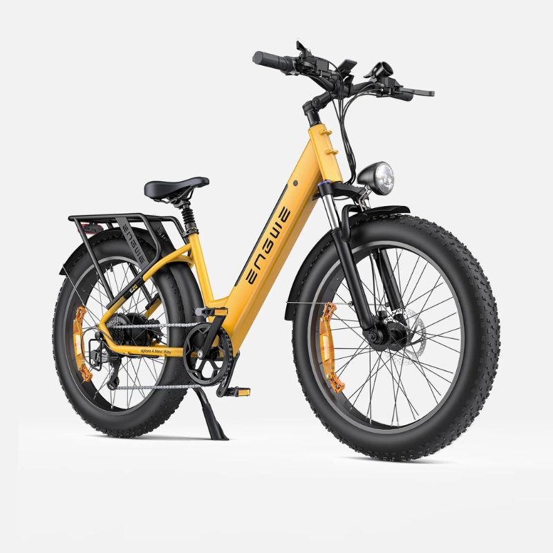 Engwe E26 - Fat Tyre Electric Bike - Step Through Yellow