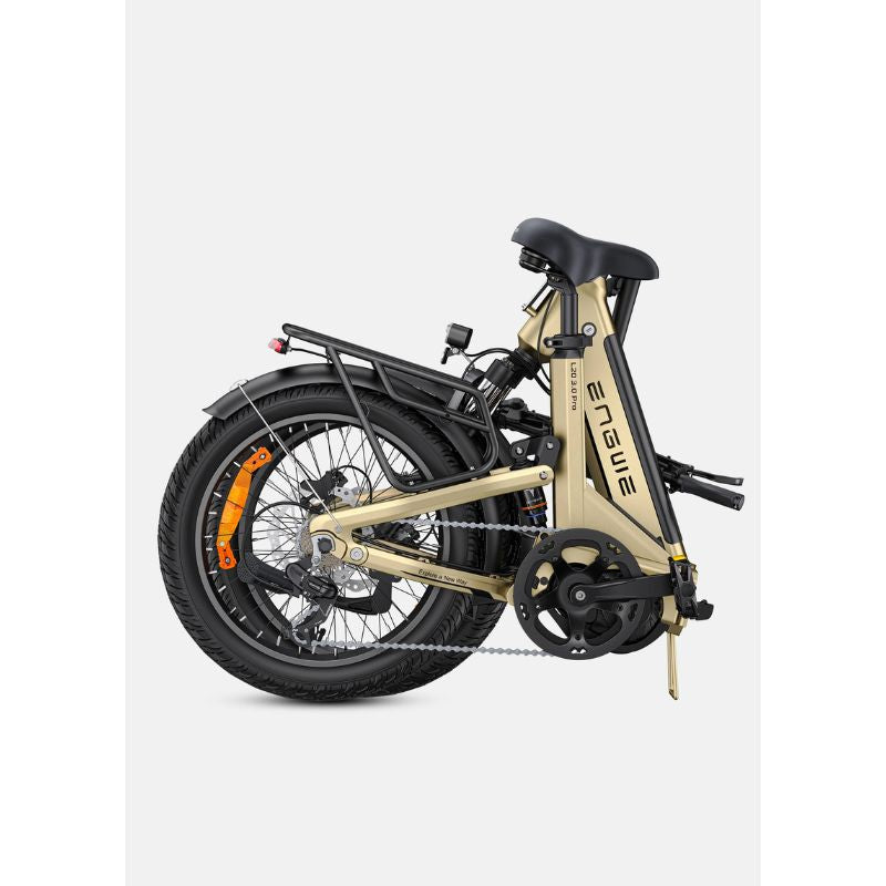 Engwe L20 3.0 Pro - Folding Electric Bike - Champagne Folded