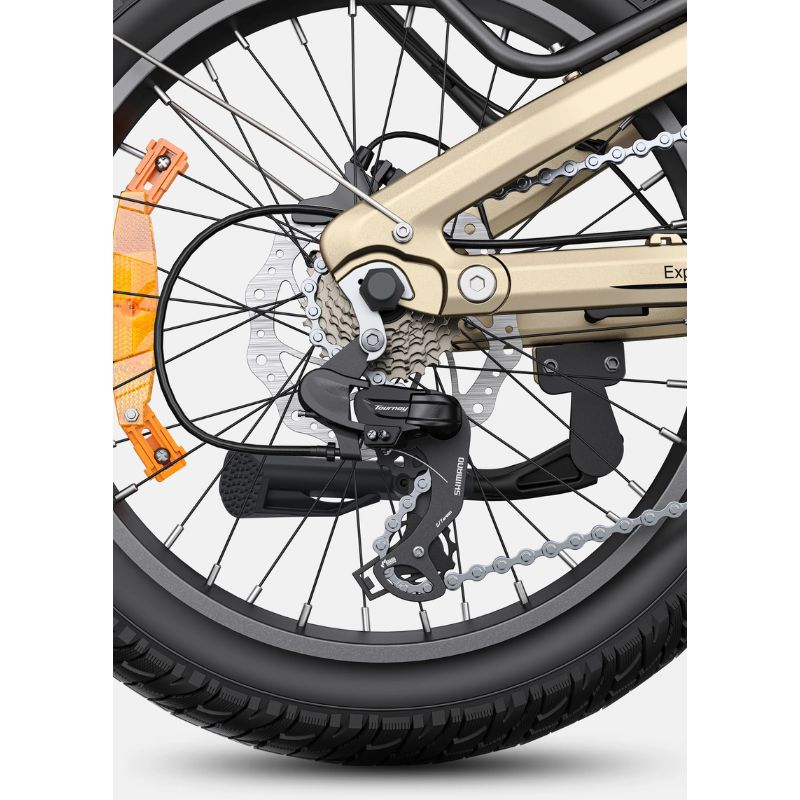 Engwe L20 3.0 Pro - Folding Electric Bike - Rear Wheel