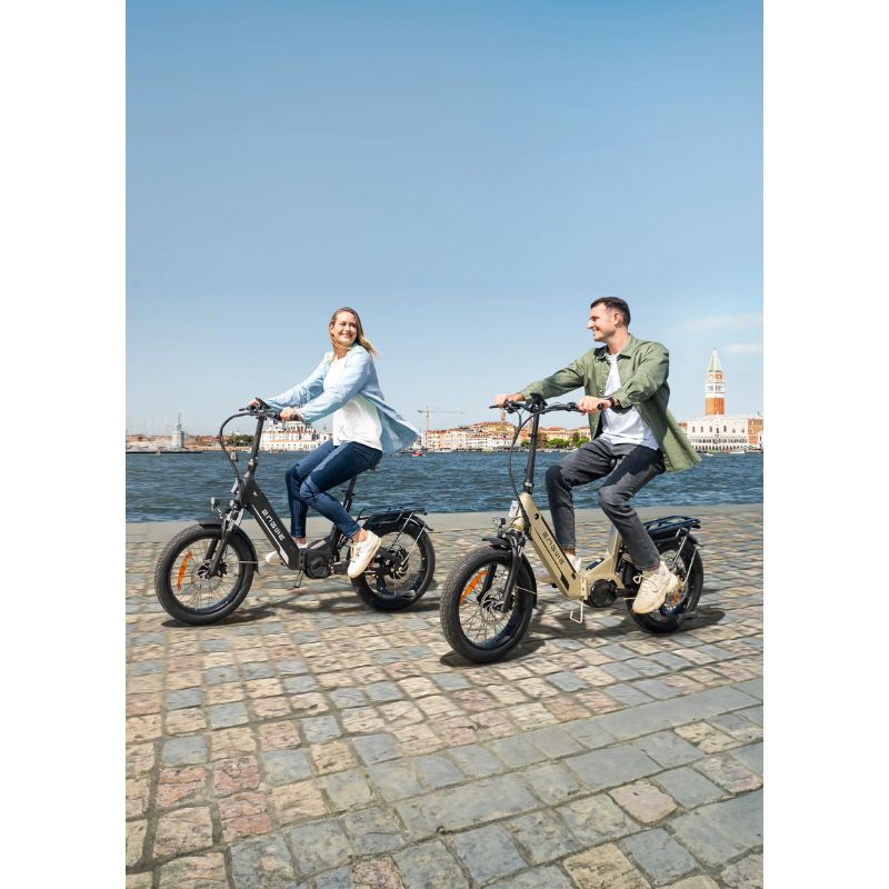 Engwe L20 3.0 Pro - Folding Electric Bike - Riding Outside