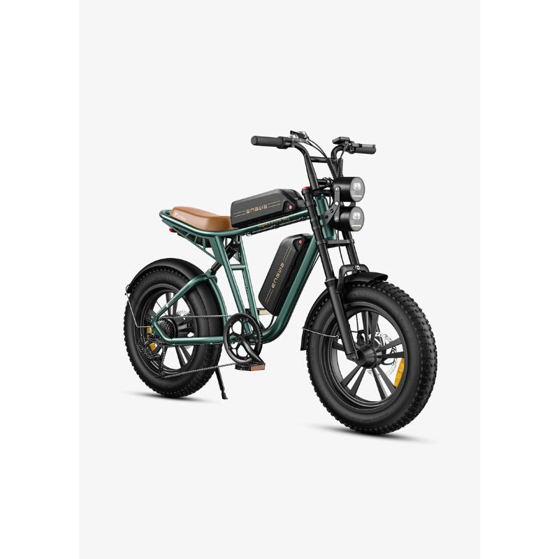 Engwe M20 - Fat Tyre Off-road Electric Bike - Green Double Battery