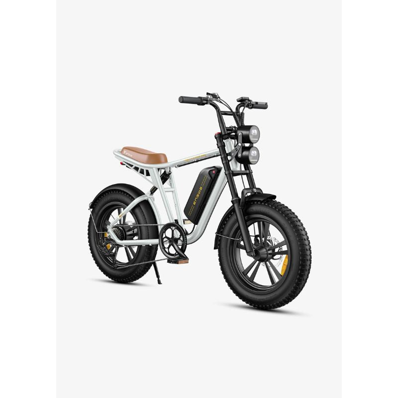 Engwe M20 - Fat Tyre Off-road Electric Bike - White Single Battery
