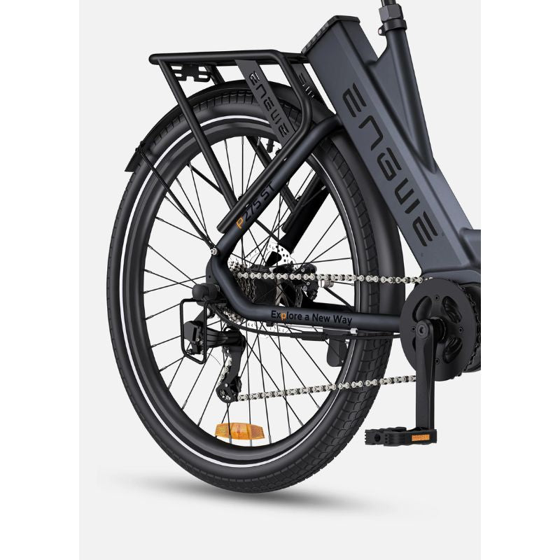 Engwe P275 ST - Step-Through Electric Bike - Black Rear Wheel