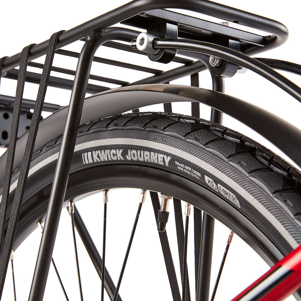 Ezego Commute EX Gents - Electric Bike - 250w - Red - Tyre