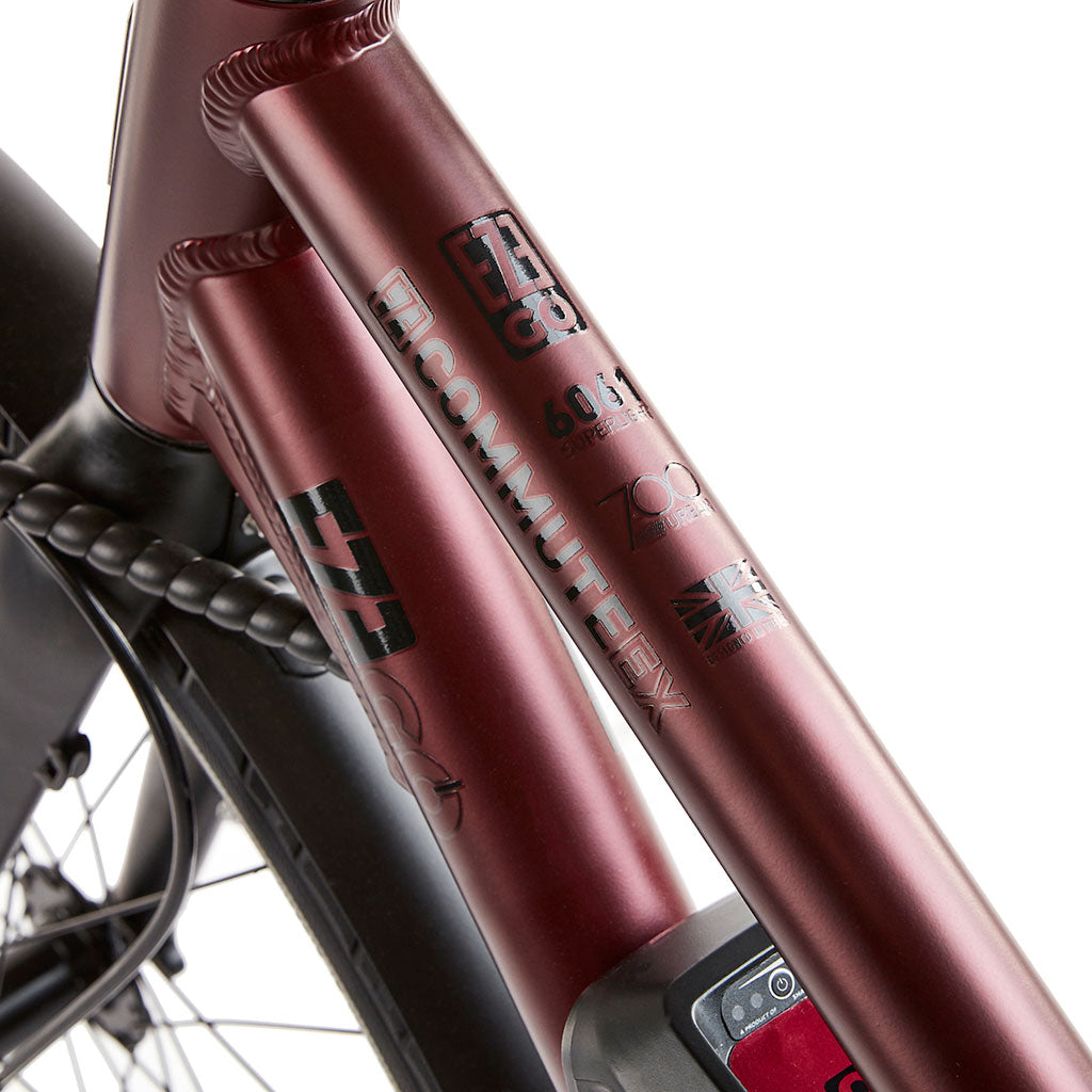 Ezego Commute EX Ladies - Electric Bike - 250w - Burgundy - Frame