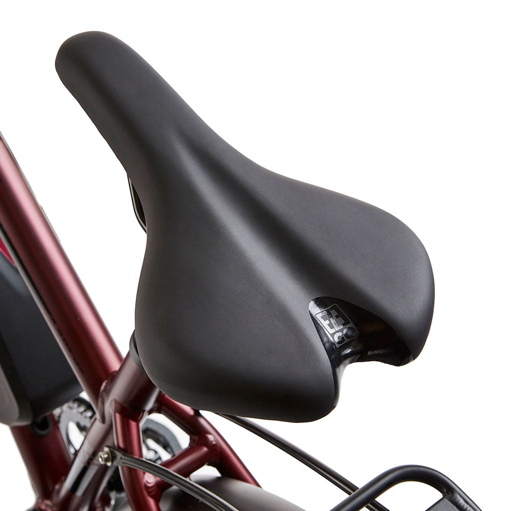 Ezego Commute EX Ladies - Electric Bike - 250w - Burgundy - Saddle