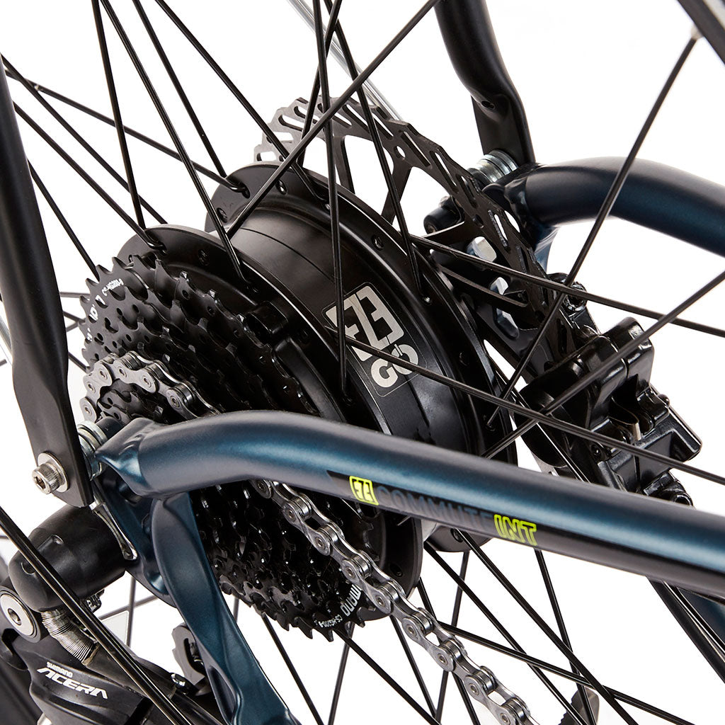 Ezego Commute INT Gents - Electric Bike - Green & Black - Motor