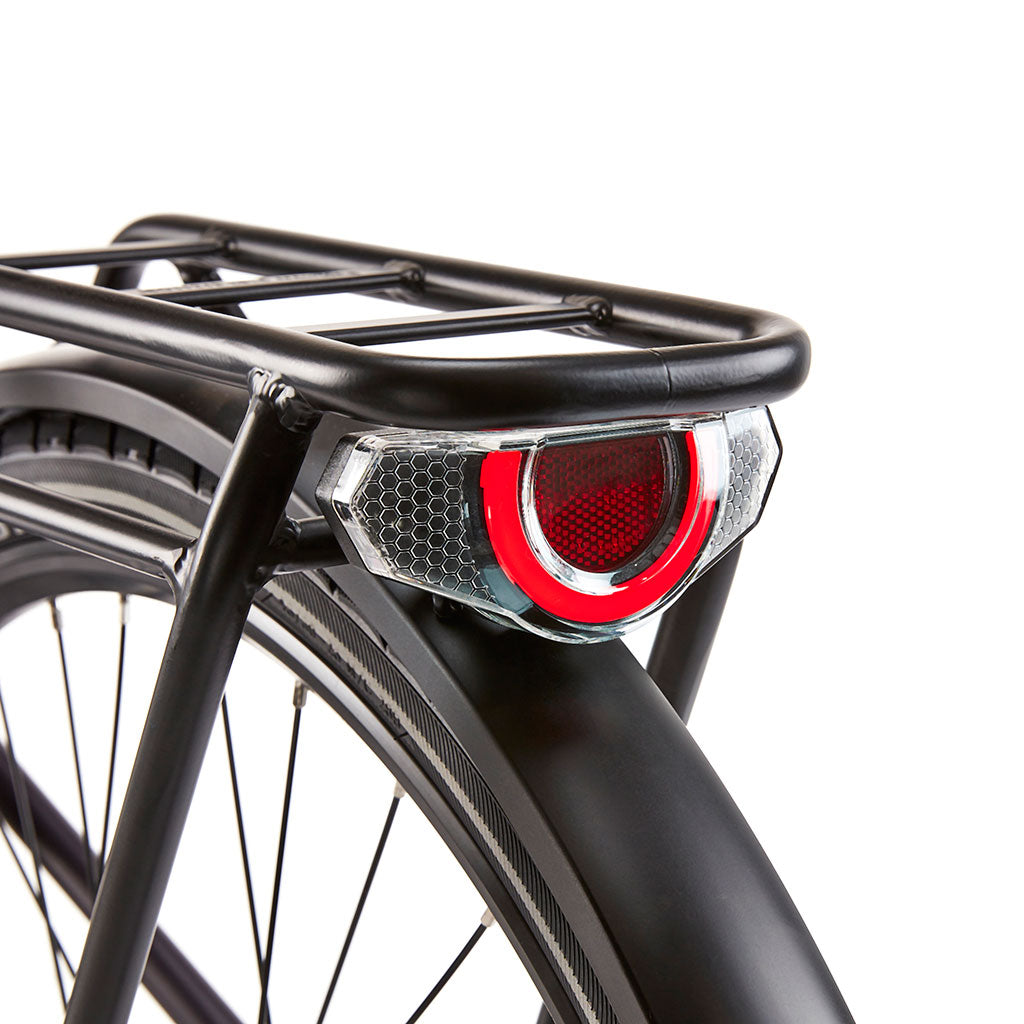 Ezego Commute INT Unisex - Electric Bike - Purple & Black - Rear Light