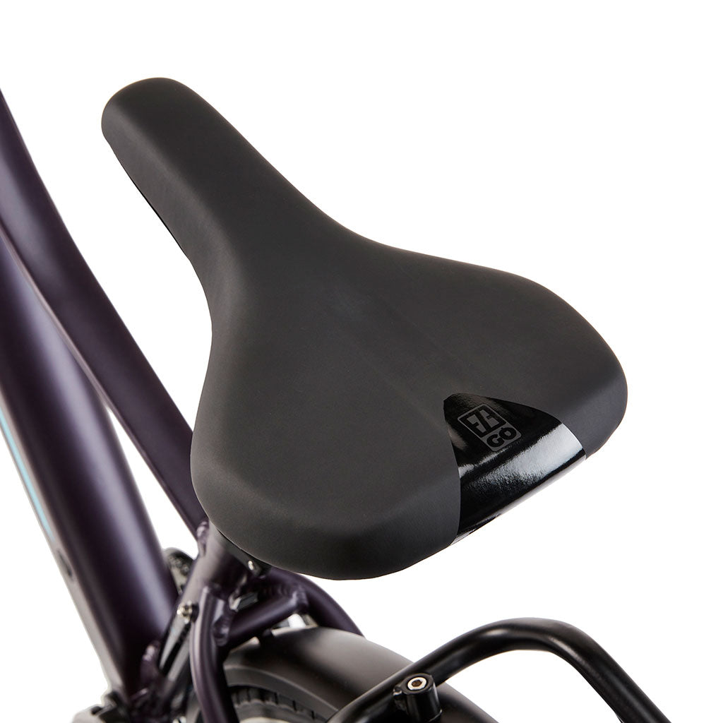 Ezego Commute INT Unisex - Electric Bike - Purple & Black - Saddle