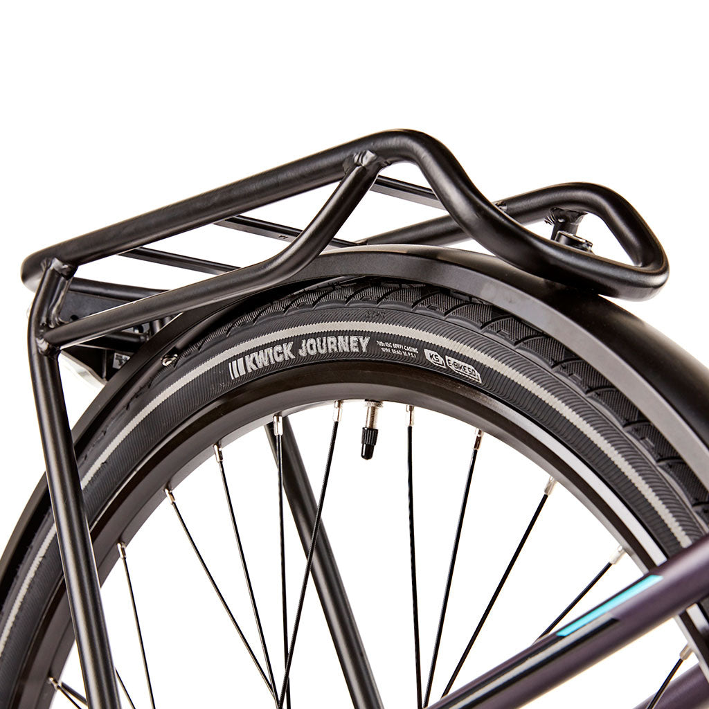 Ezego Commute INT Unisex - Electric Bike - Purple & Black - Tyre