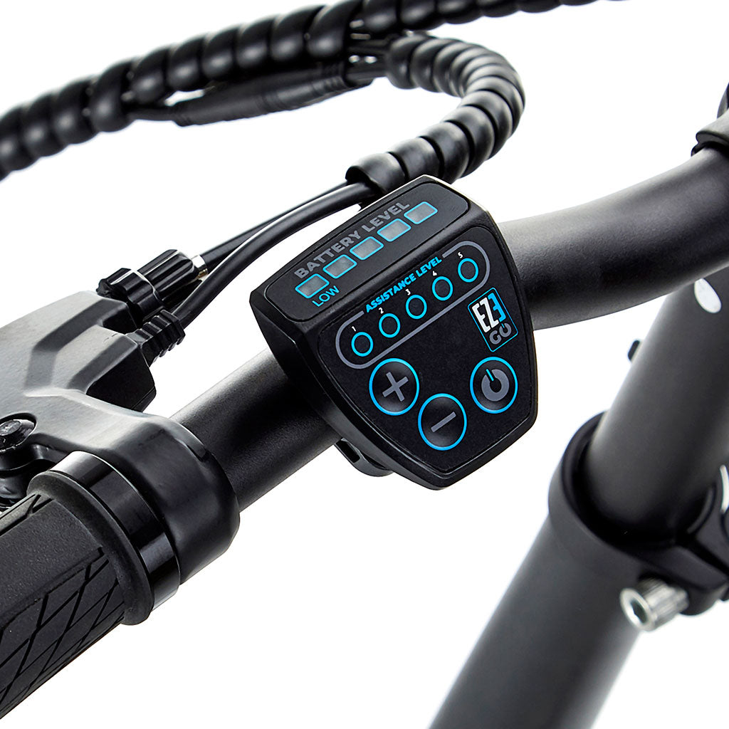 Ezego Fold - Electric Bike - 250w - Blue - Display