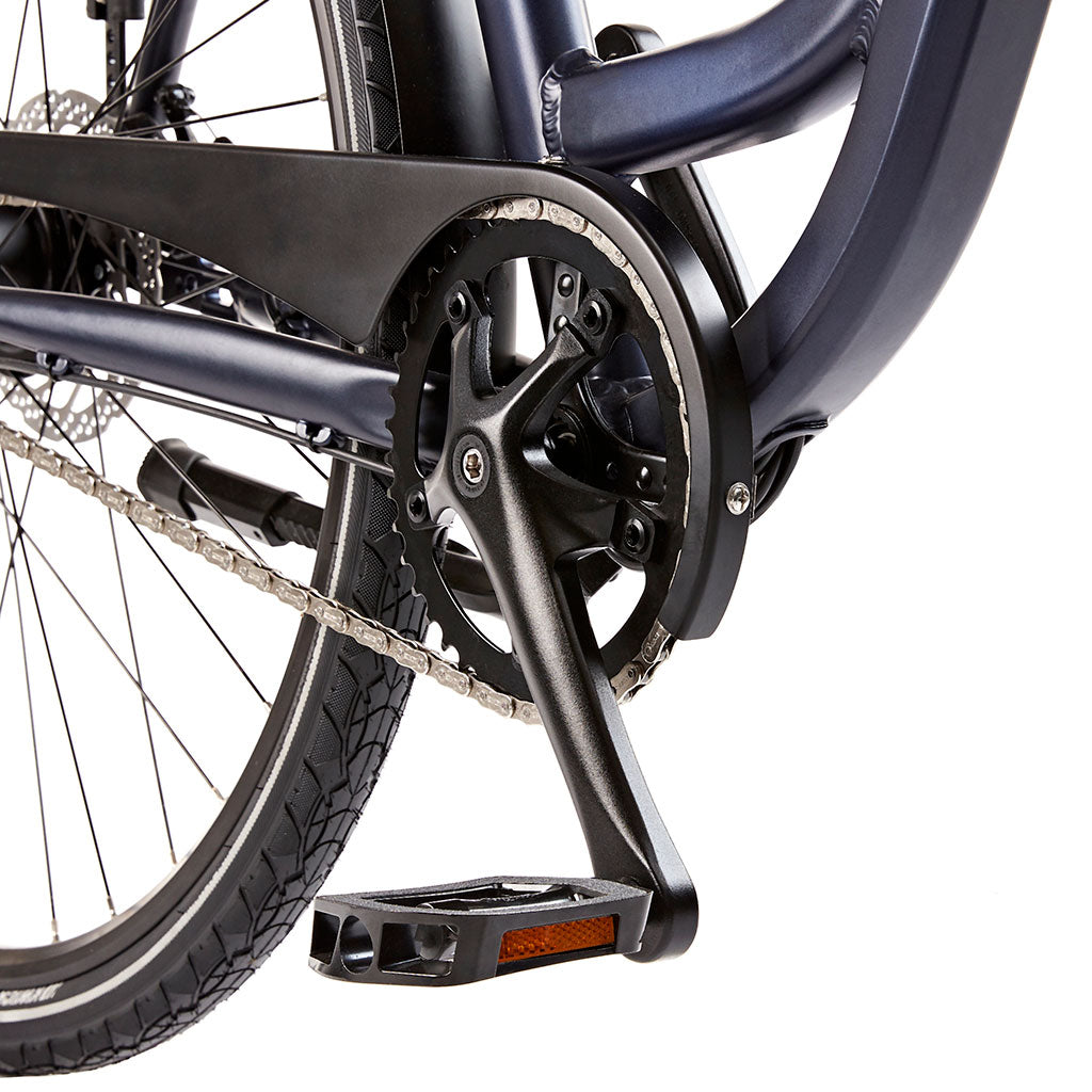 Ezego Step NX - Electric Bike - Matt Metallic Blue - Chainset