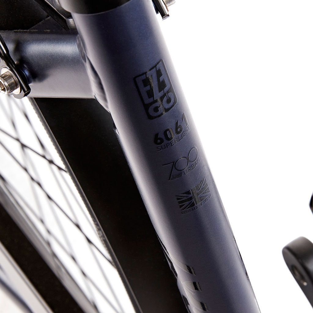 Ezego Step NX - Electric Bike - Matt Metallic Blue - Decal