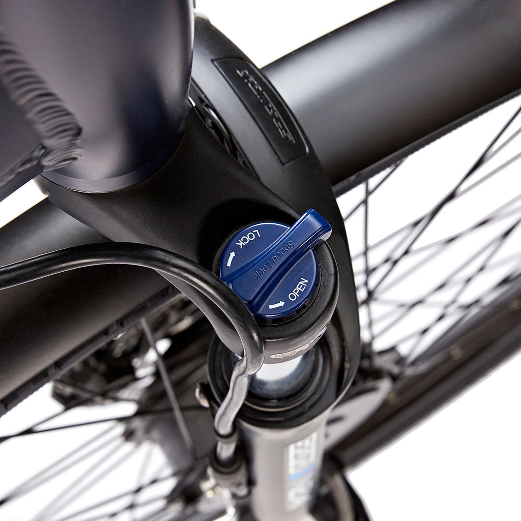 Ezego Step NX - Electric Bike - Matt Metallic Blue - Lockout