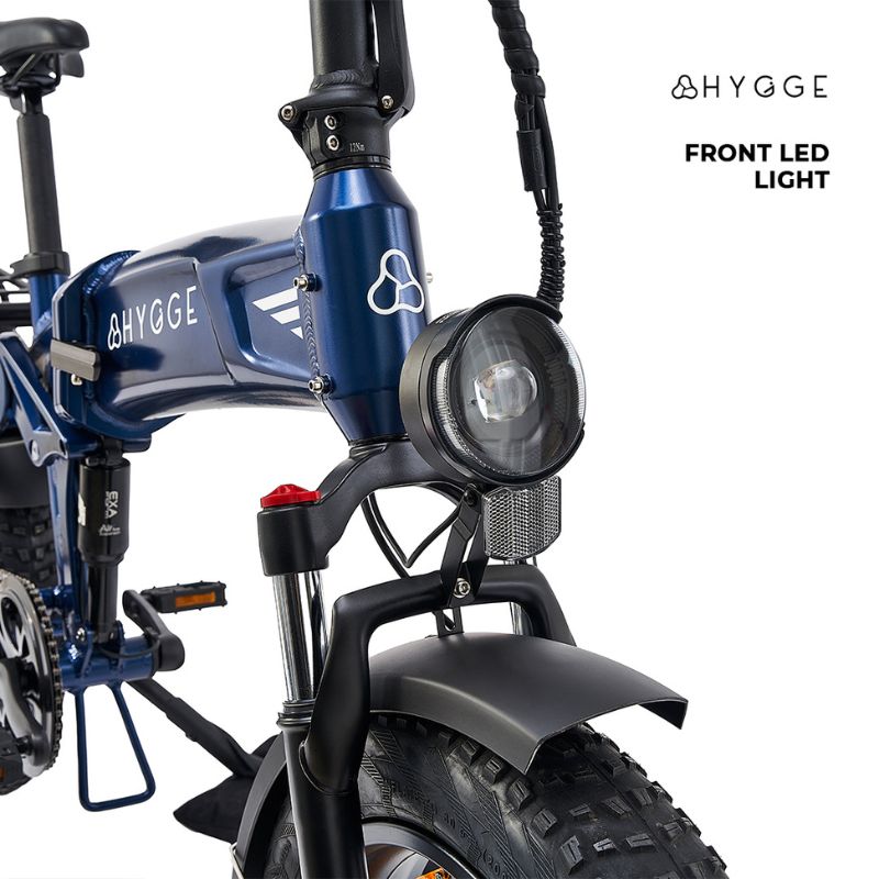 Hygge Sorø - Electric Folding Bike - Front Light