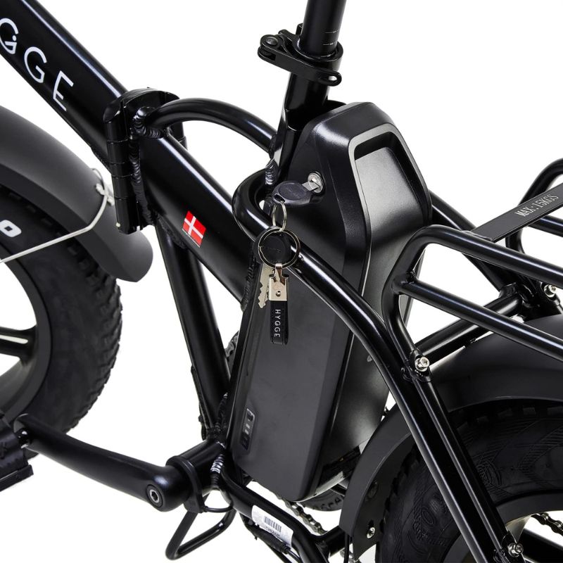 Hygge Vester (2024) - Foldable Electric Bike - 250W - removable battery with the key inside
