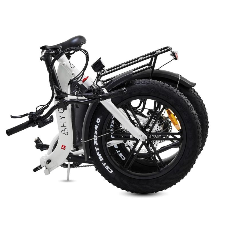 Hygge Vester (2024) - Step Foldable E-Bike - White - Folded