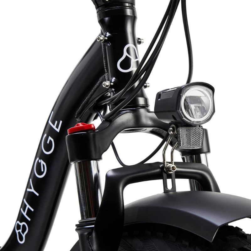 Hygge Vester (2024) - Step Foldable E-Bike - black front light