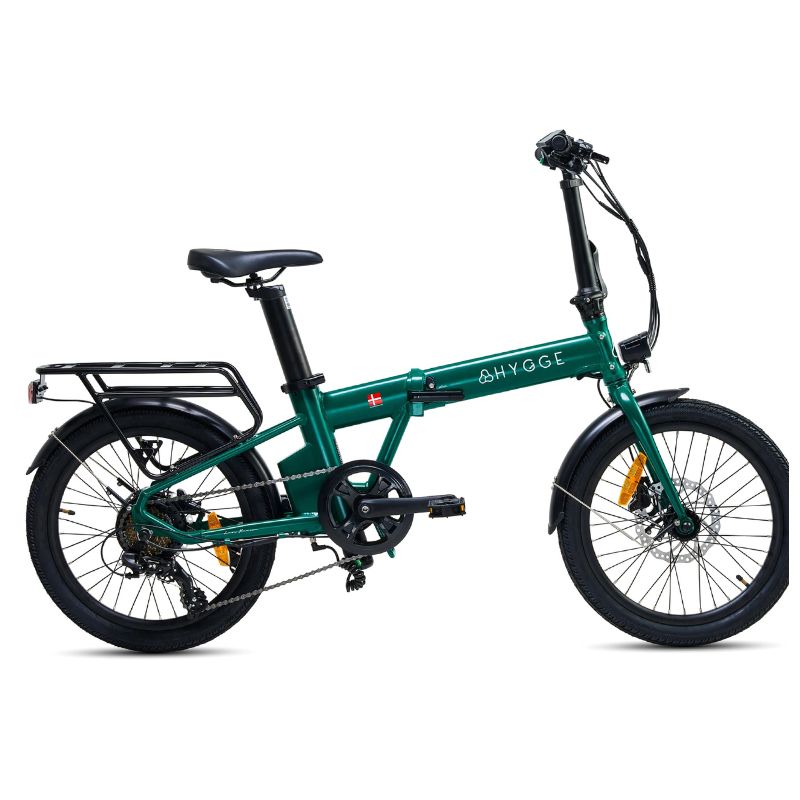 Hygge Virum - Foldable Electric Bike - Green