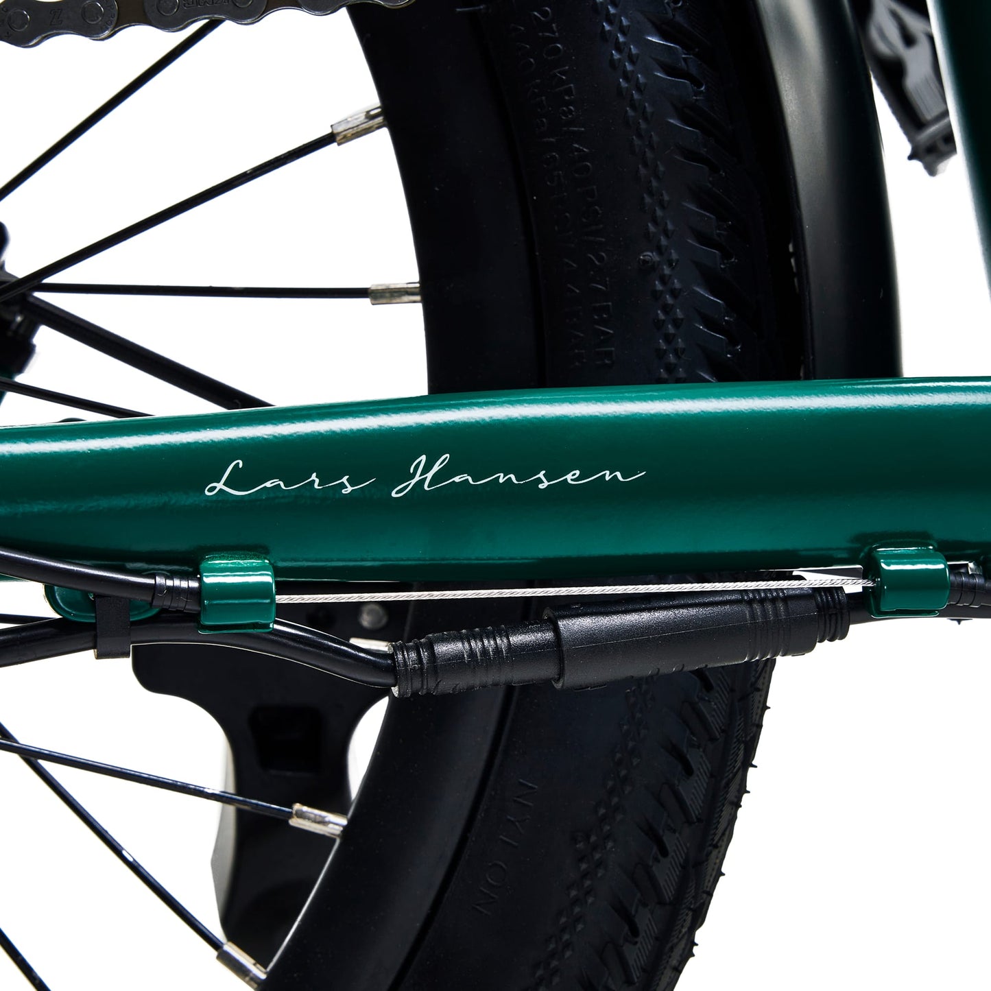 Hygge Virum - Foldable Electric Bike - Green