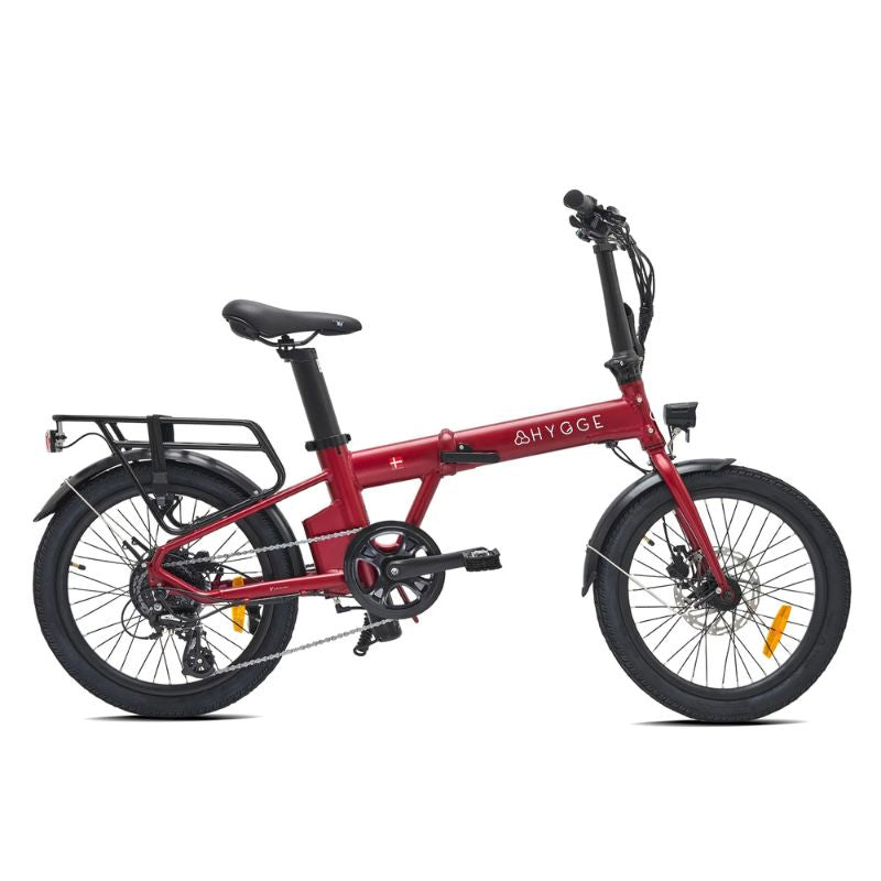 Hygge Virum - Foldable Electric Bike - Red