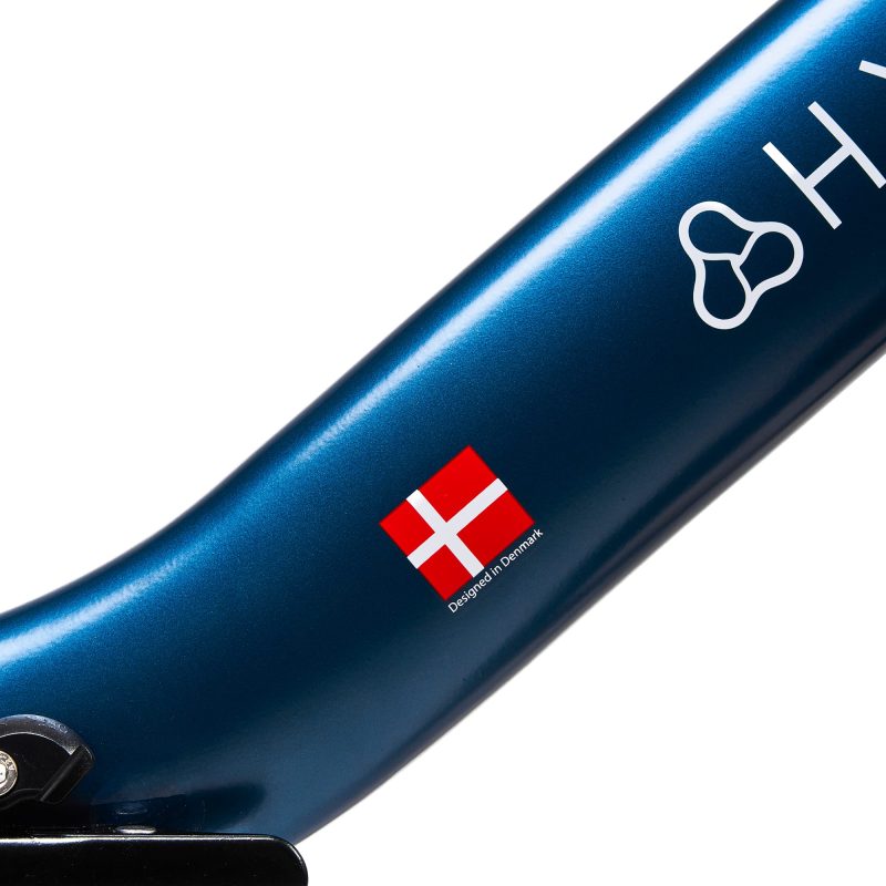 Hygge Virum - Step Foldable Electric Bike - Blue - Designed in Denmark
