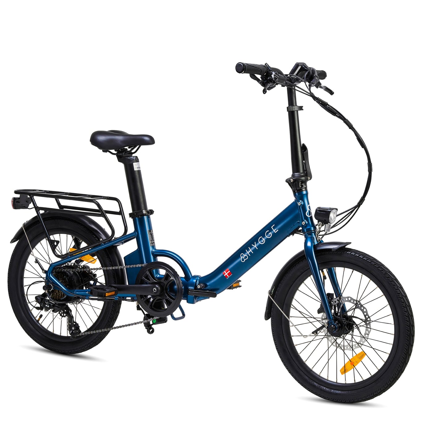 Hygge Virum - Step Foldable Electric Bike - Blue