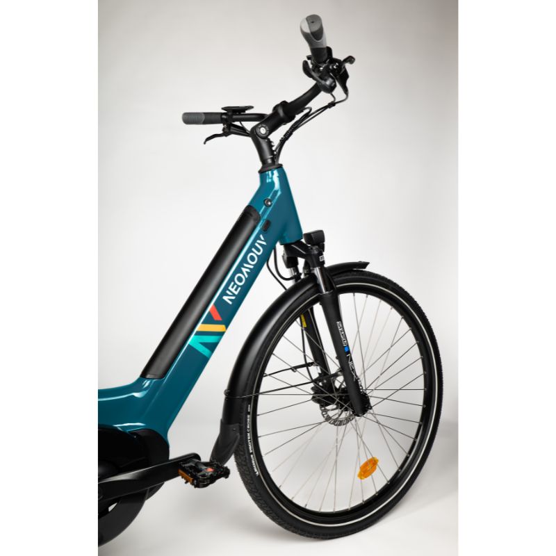 Neomouv Elaia 2 Next Gen - Mid-drive Step Through Electric Bike - Blue - Front Shot