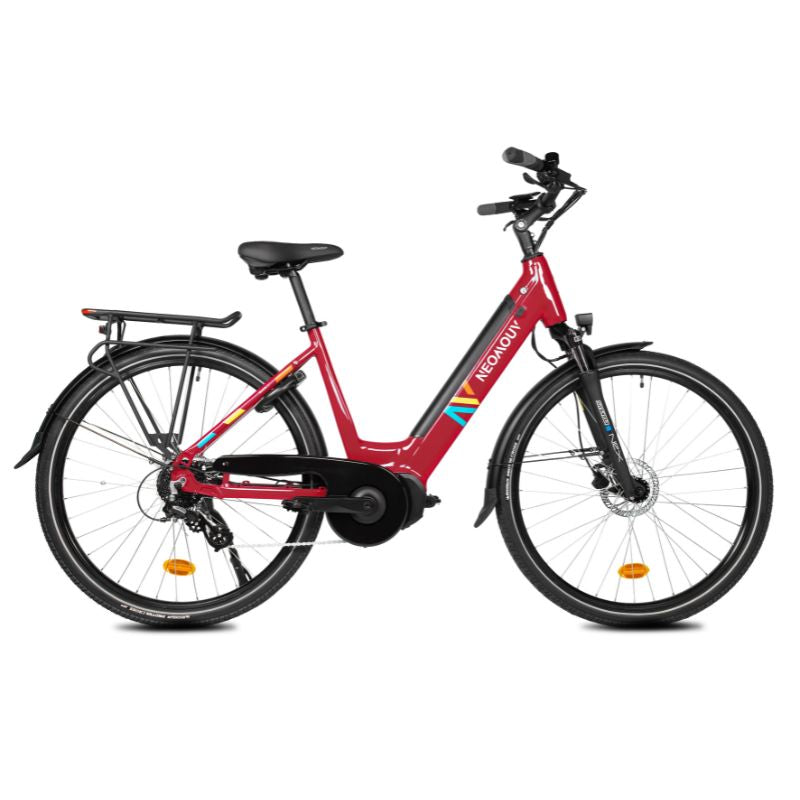 Neomouv Elaia 2 Next Gen - Mid-drive Step Through Electric Bike - Red