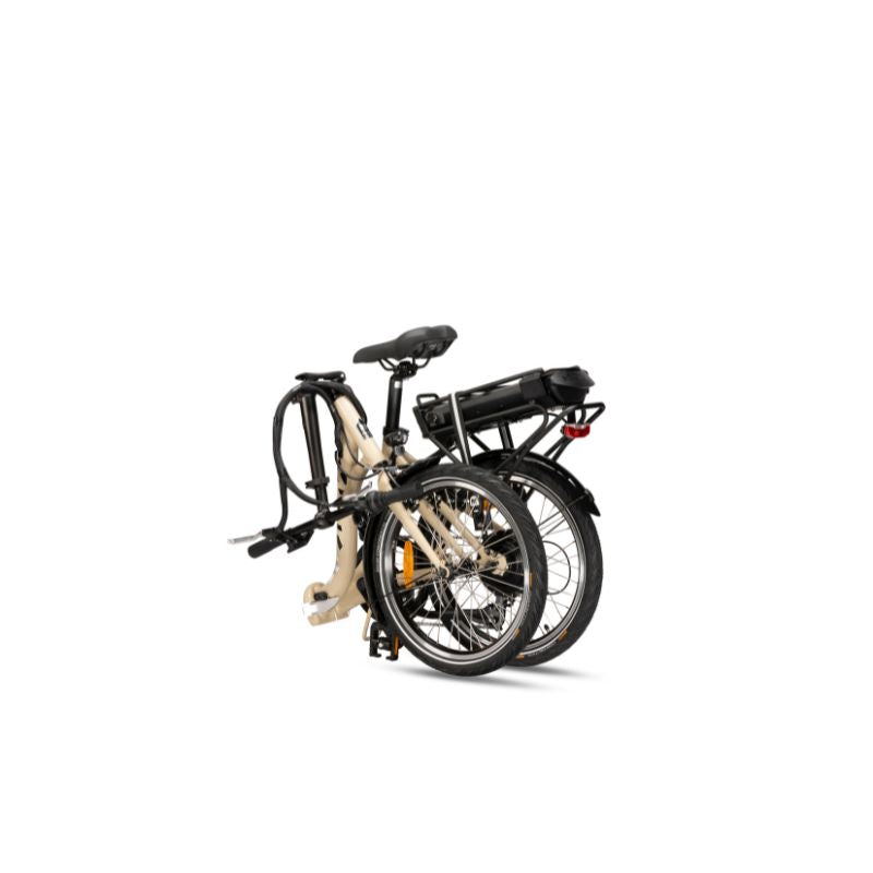 Neomouv Plimoa - Low Step Folding Electric Bike - Sand Folded