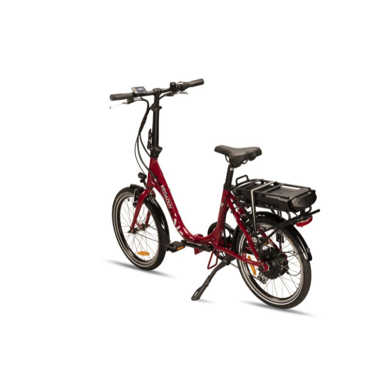 Neomouv Plimoa - Low Step Folding Electric Bike - Wine Red