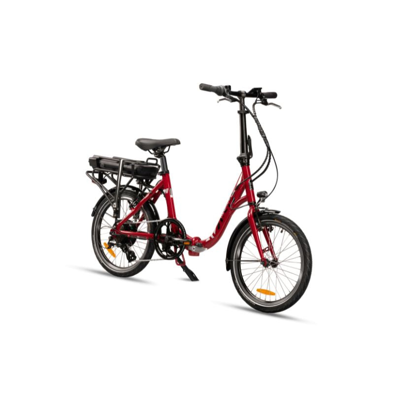 Neomouv Plimoa - Low Step Folding Electric Bike - Wine Red