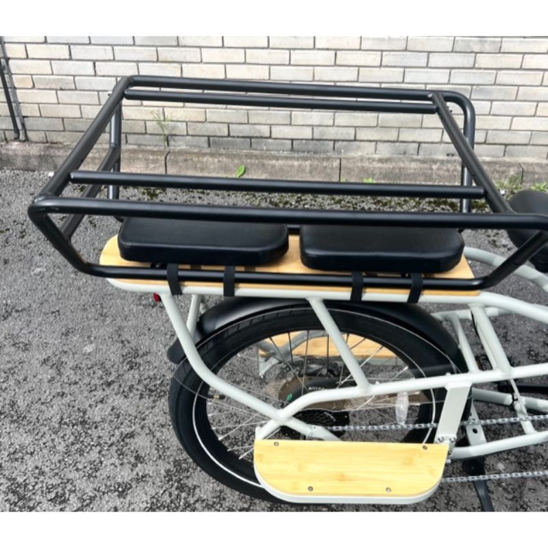 Revom Cargo Electric Bike - Grey - Rear Shot