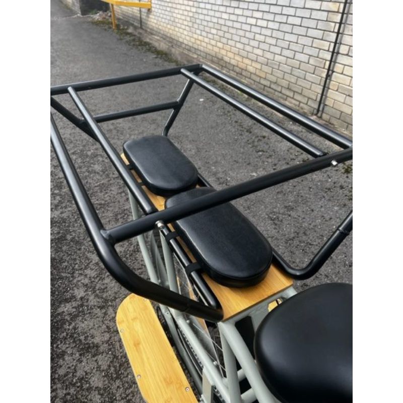 Revom Cargo Electric Bike - Grey - Rear Shot