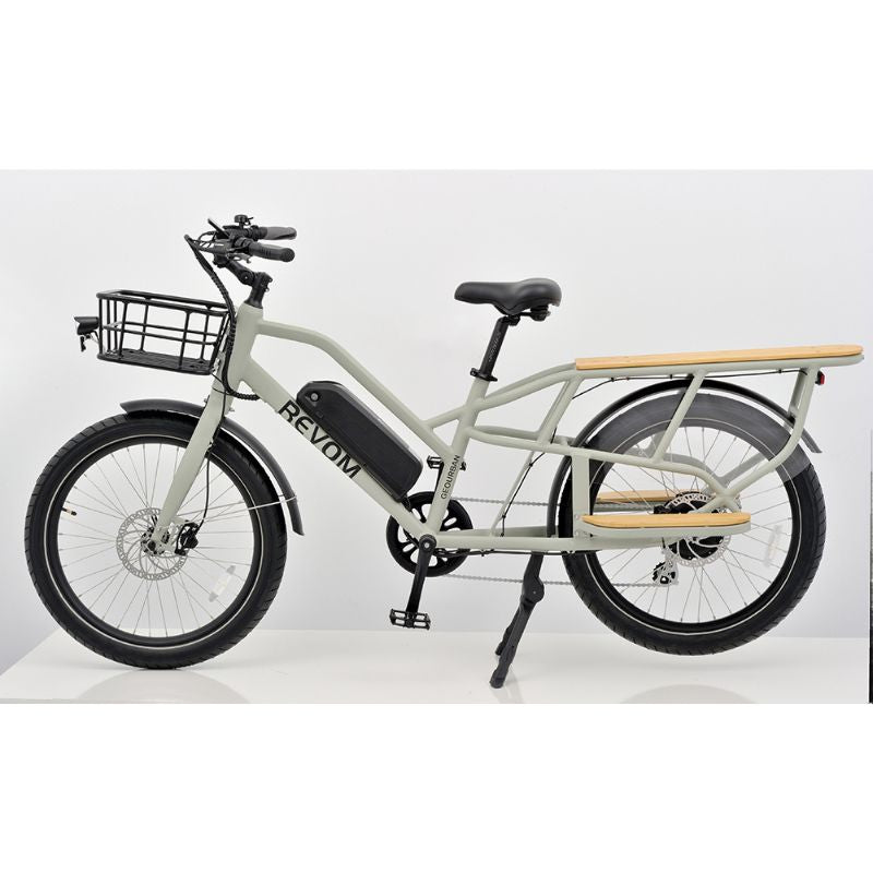Revom Cargo Electric Bike - Grey