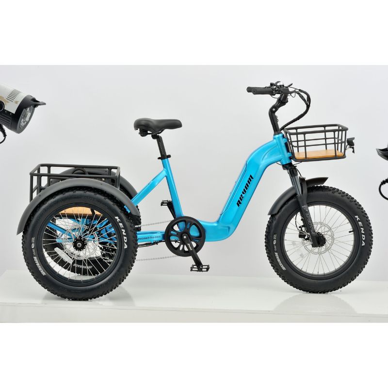 Revom T2 Fat Tyre - Electric Mountain Trike - 250w - Blue