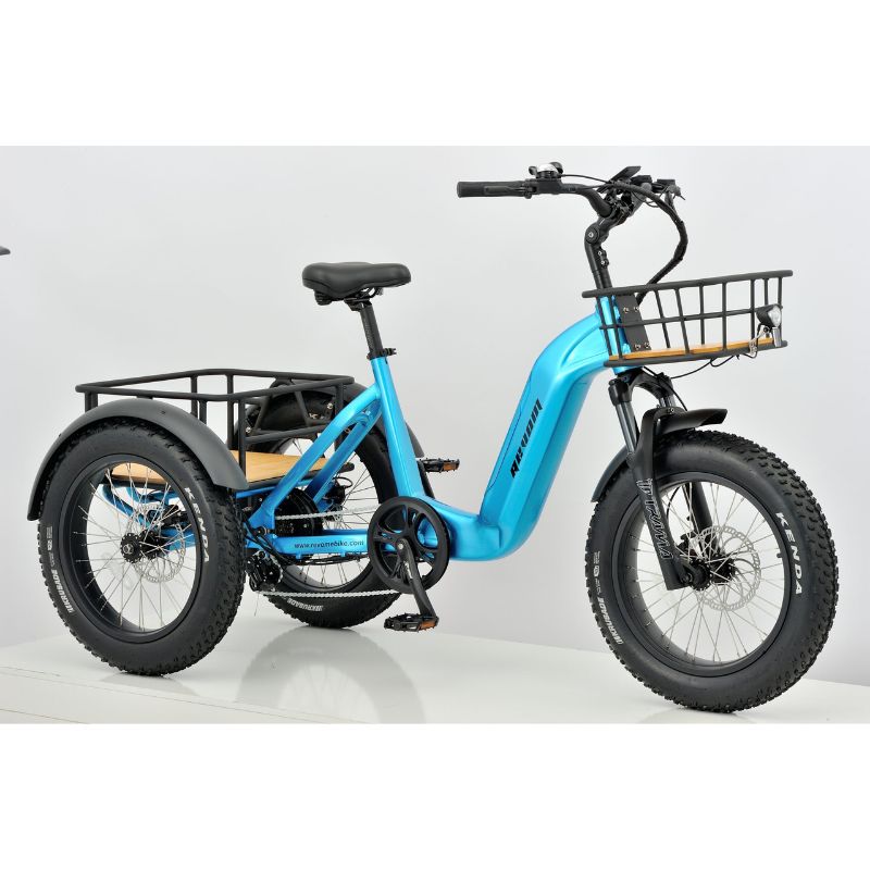Revom T2 Fat Tyre - Electric Mountain Trike - 250w - Blue