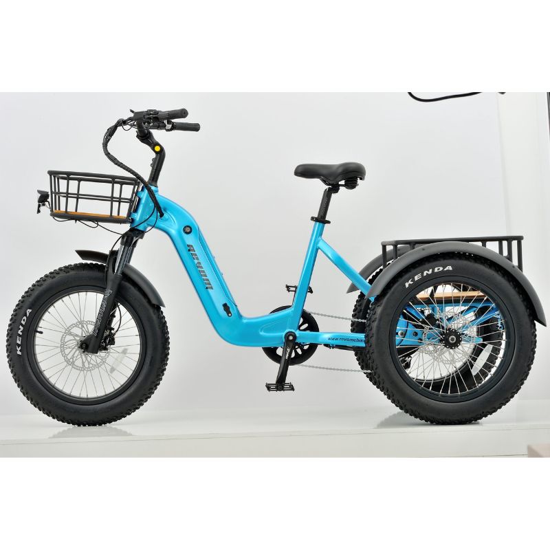 Revom T2 Fat Tyre - Electric Mountain Trike - 250w - Blue